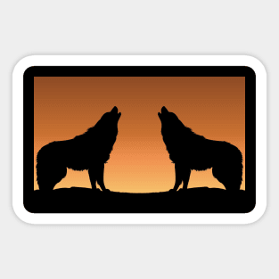 Wolf Cry Sticker